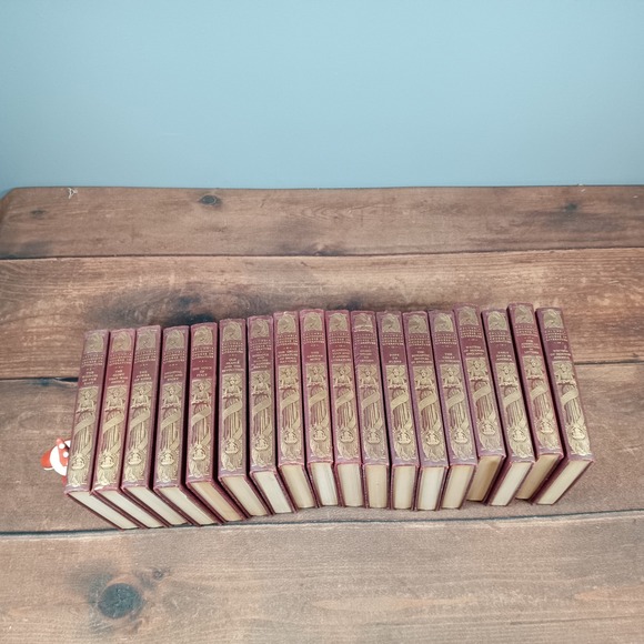 Columbia University Course In Literature 15 Volume Set Red Gold Embossed